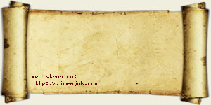 David Mošorinac vizit kartica